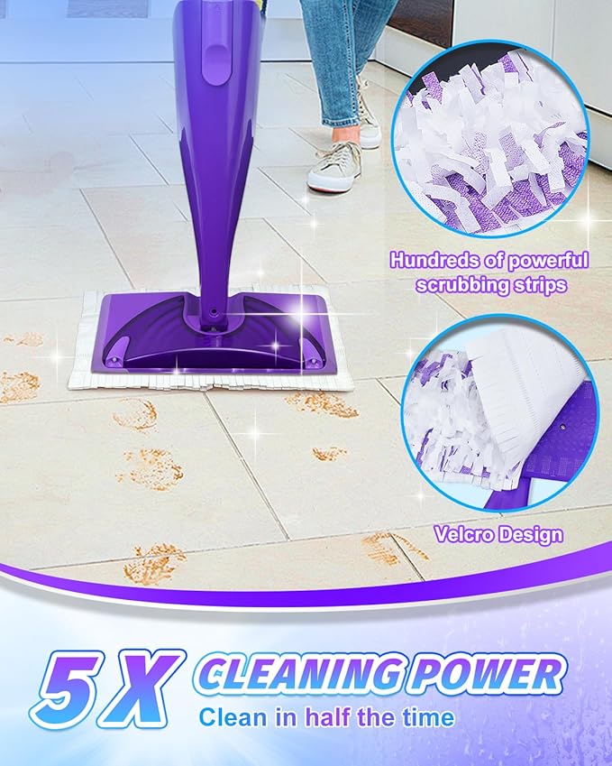20 Pack Disposable Mop Pad Refills for Swiffer Wet Jet Spray Mop，Dry&Wet Mopping Pad Compatible with Swiffer Wet Jet Multi Surface WetJet Pad for Floor Cleaning