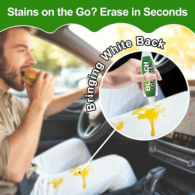 Bleach Gel Pen for Clothing, Laundry Stain Remover