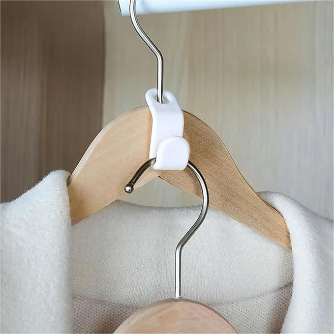 Clothes Hanger Connector Hooks 250 Pcs Plastic Clothes Hanger Cascade Hooks - Space Saving Connectors for Wardrobe Closet Organization for Heavy Duty Cascading Connection(Pink)
