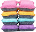 UPSTAR Dish Sponges Kitchen, Microfiber Cleaning Scrubber for Dishwashing, Sink, Basin and Multi-Pupose, Non-Scratch, Size.S Pack of 8