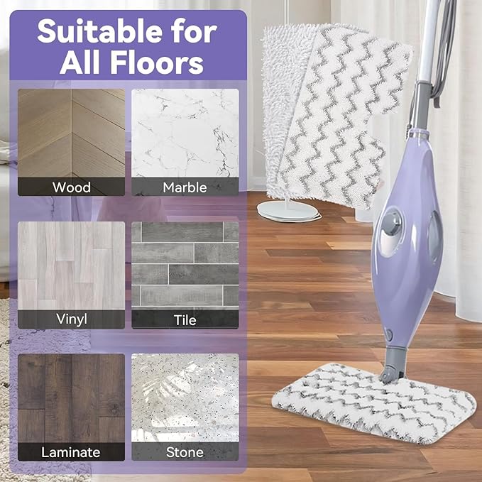 for Shark Steam Mop Replacement Pads: 4Pack for Shark Professional Steam Pocket Mop Pads Washable S3601 S3501 SE450 s3504amz S2902 S3901 s3601a S3550 s3601co s3601d Heads Covers Floor Steamer Pads