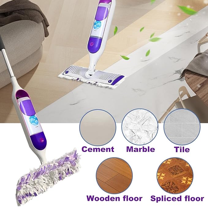 30 Count Disposable Mop Pad Refills, Compatible with Swiffer PowerMop Multi-Surface Mop, Absorbent Cleaning Pads for Hardwood, Tile & Laminate Floors