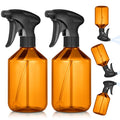 Baderke 2 PCS 360° Spray Bottle, 16 oz Upside Down Spray Bottles, Plastic Spray Bottles is Nice for Plants, Cleaning Solutions, Durable Nozzle w/Fine Mist and Stream Setting (Brown)