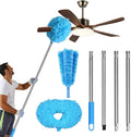 Storystore Ceiling Fan Cleaner Duster - Adjustable Duster with Extension Pole,Dusters for Cleaning Fan Blade, Walls and Cobweb (Round / 4Claw)