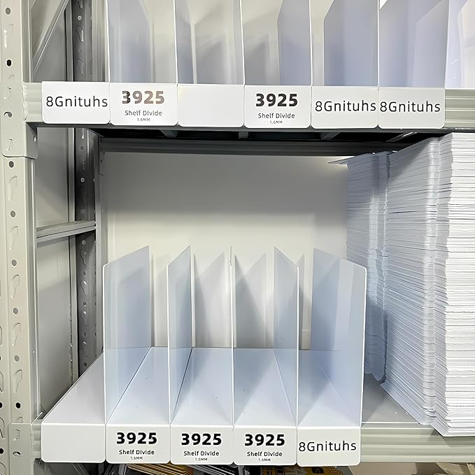 50 Pcs 39 * 25 CM Shelf dividers/Wire Shelf dividers/Shelf Divider/Medicine Cabinet Labels/Bookshelf dividers/Library Shelf Labels/Tall Shelf dividers/Book dividers for Shelves