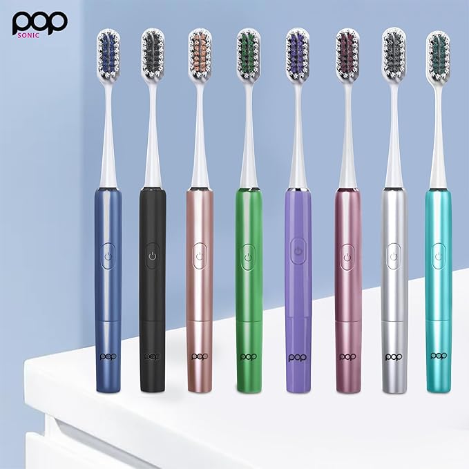 Go Plus Sonic Toothbrushes for Adults w/Electric Toothbrush Case - Electric Toothbrush for Adults & Kids - Sonic Toothbrush w/ 2 Speeds - 18000-24000 Vibrations Per Minute (Brilliant Blue)