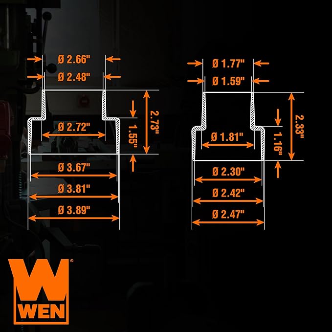 WEN 5-Step Modular Dust Hose Reducer and Adapter Set (DCA014)