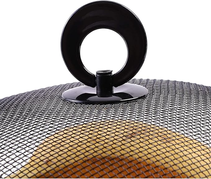 Juvale Mesh Fruit Basket with Lid - Bug Proof Fruit Storage - Stylish Black Wire Basket with Lid - Versatile Produce Storage - 10", Pack of 2, Black