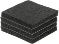 uxcell Felt Furniture Pads, 4Pcs 1.77" x 1.77" Adhesive Backed Felt Non-Slip Anti-Scratch Chair Leg Protectors for Protecting Hardwood Floor, Black
