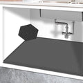 28"x19" Silicone Under Sink Mat for Bathroom/Kitchen Cabinet Organizer Mat | Leak-Proof Waterproof Liner Pad & Anti-Spill Tray | 0.7in Edge Barrier, 3.5Gal Capacity