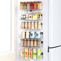 Magnetic Spice Rack for Refrigerator, Kitchen Organizer and Storage Shelf, Clear (6 Pack)…