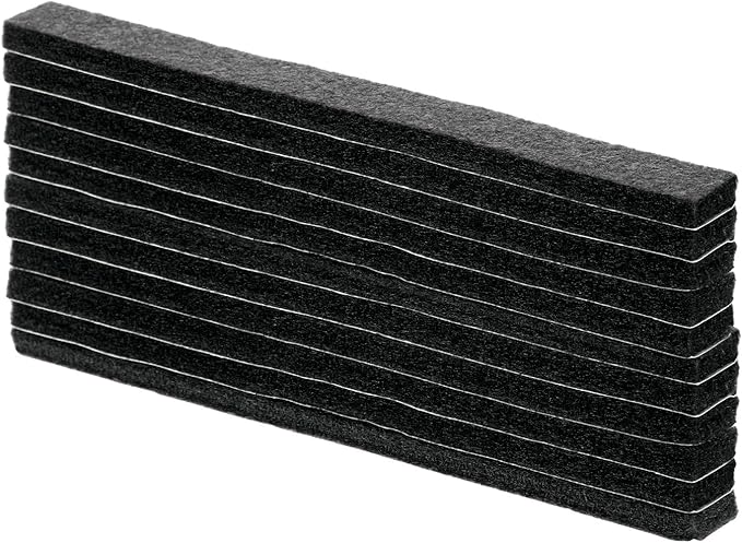 uxcell Felt Furniture Pads, 9Pcs 5.91" x 0.5" Adhesive Backed Non-Slip Anti-Scratch Chair Leg Protectors for Protecting Hardwood Floor, Black