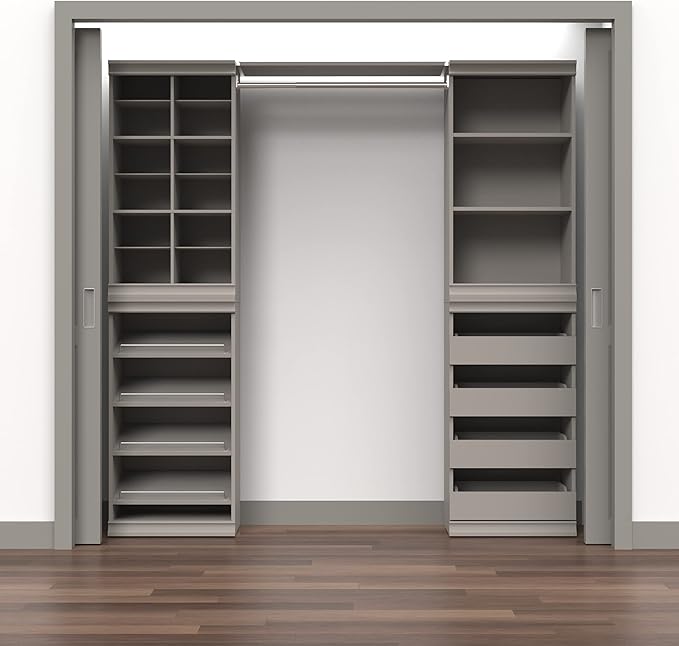 ClosetMaid Modular Storage Shelf Unit with 3-Shelves, Taupe