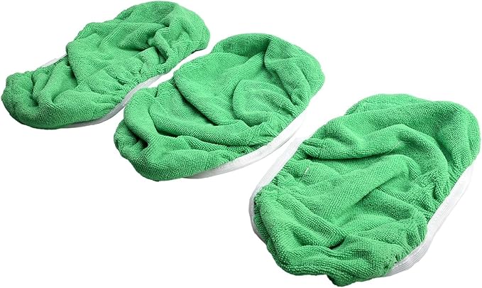 Reusable Mop Pads for, Large Size Microfiber Cleaning Cloths for Wet and Dry Floor, Coral Fleece Flat Mop Refills, Machine Washable, 3/6 Pack(3 Pack)
