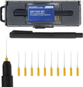 Master Elite Dirt, Dust, and Particle Pick Set with 10-Piece Refill of Barbed Hook Picking Needles - Easily Remove Dust Particles from Wet Paint, Freshly Painted Surfaces, Resin, Auto Finish Coatings