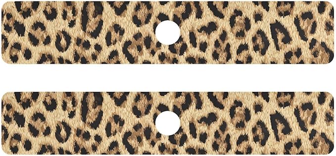 Kitchen Sink Splash Guard 2 PCS 30 Inch Sink Faucet Mat Splash Guard for Bathroom Countertop Water Absorbent Foldable Cuttable Soft Washable Classical Leopard Print