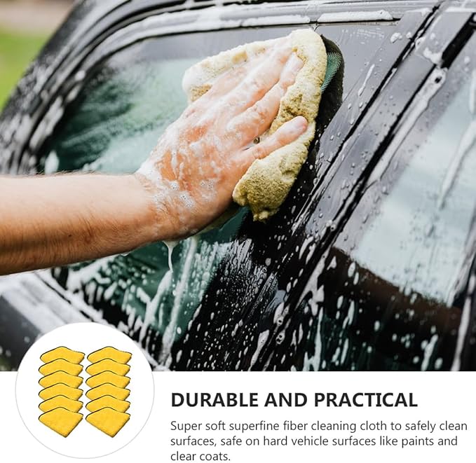 12pcs 40x30cm Super Absorbent Microfiber Car Washing Towels Double-Sided Thickened Cleaning Cloths for Vehicle Drying and Waxing