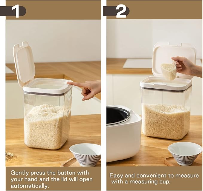 LivLab Flour Storage Container - 2.8L Keep Your Flour Fresh and Conveniently Accessible