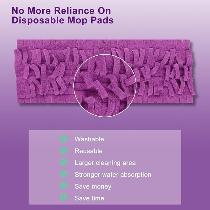 12 Pack Mopping Pads Refills for Swiffer PowerMop, Reusable Microfiber Mop Pads,Compatible with Swiffer Power Mop Refills, Washable MopPad Use for Most Floor Types