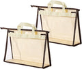 CINPIUK Clear Handbag Storage Bags Purse Organizer for Closet, Zipper Hanging Storage Bag for Handbags, S, 2PCS