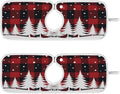 2 Pack Faucet Splash Catcher Christmas Tree Sink Mat for Faucet Absorbent Kitchen Splash Guard Drip Catcher for Farmhouse Barthroom Bar, L