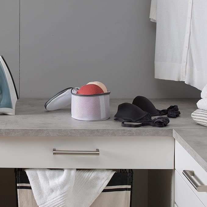 Bra Wash Bag | Laundry | Washing and Drying | Holds 4 Full Size Bras | Panties | Socks| Micro Mesh Fabric