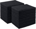 AIDEA Microfiber Cleaning Cloth 24 Pack, Microfiber Towels for Cars, Soft & Absorbent Cleaning Rags, Premium Lint Free Shop Towels for House, Kitchen, Car, 12inx16in, Black