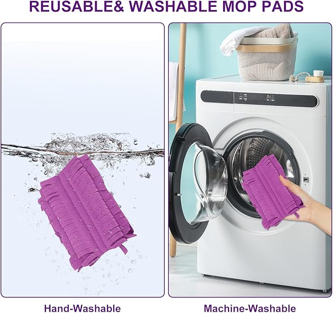 12 Pack Mopping Pads Refills for Swiffer PowerMop, Reusable Microfiber Mop Pads,Compatible with Swiffer Power Mop Refills, Washable MopPad Use for Most Floor Types