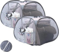 Collapsible Laundry Basket, 90L Foldable Pop Up Laundry Hamper with Handles, Mesh Dirty Clothes Hamper for Laundry, Bathroom, Kids Room, Dorm,Travel or Camping (Gray, 2PCS)