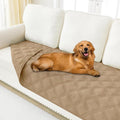 Smiry Waterproof Dog Bed Cover Blanket 40x80, Soft Reversible Pet Blanket, Washable Leakproof Cats Dogs Couch Cover for Sofa, Couch, Furniture, Lattice, Camel/Camel