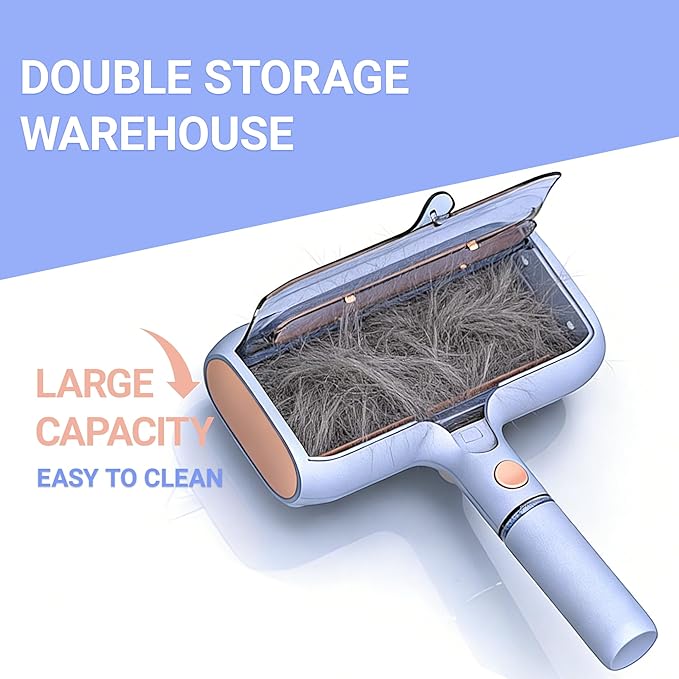 Ydeer Pet Hair Removal Tool with Water Spray & Large Fur Bin, Dual Roller Reusable Lint Remover for Couch, Carpet, Clothes and Car Seats