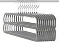 Velvet Pants Hangers,2 Tier Jeans Hanger,Premium Non Slip,Thin Space Saving Slim Trousers Hanger,13.77inch