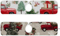 Sink Faucet Absorbing Mat Kitchen Sink Splash Guard Splash Faucet Drip Catcher for Bar RV Bathroom 2PCS 23.6x5.5in Watercolor Christmas Trees and Trucks Box