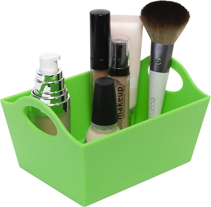 Simplify Neon, 5 Pack, Mini Storage Containers, Bins, Drawer, Office Organization, Good for Toys, Hair Accessories, Bobby Pins, Q-Tips, Small Items