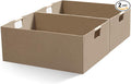 Foldable Fabric Storage Cubes, 2 Packs Cloth Storage Baskets with Wooden Handles, Collapsible Shelf Closet Organizer Bins, Rectangular Storage Boxes for Decor (Coffee Color)