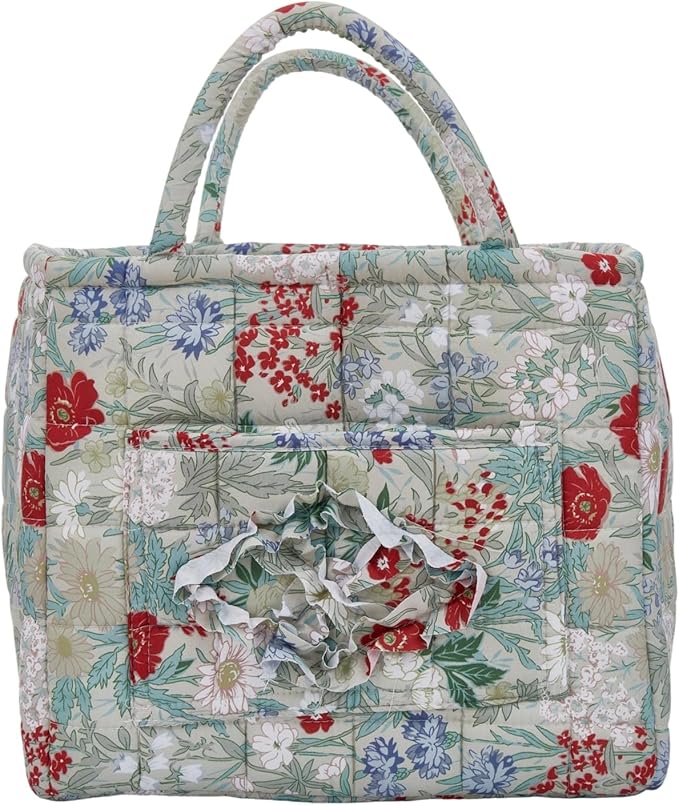 Boho Fabric Storage Basket, Large Capacity Laundry Basket, 12.2'' x 10.23'' x 10.23'' Collapsible Laundry Hamper with Easy Carry Handles (C Multi-Color 4, L)