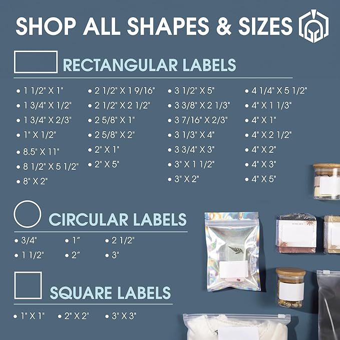 3 1/2" X 5" Matte White Printable Labels for Inkjet and Laser Printers - 100 Sheets, 400 Custom Stickers for Shipping Labels, Address Stickers, Organization - Spartan Industrial Template R016