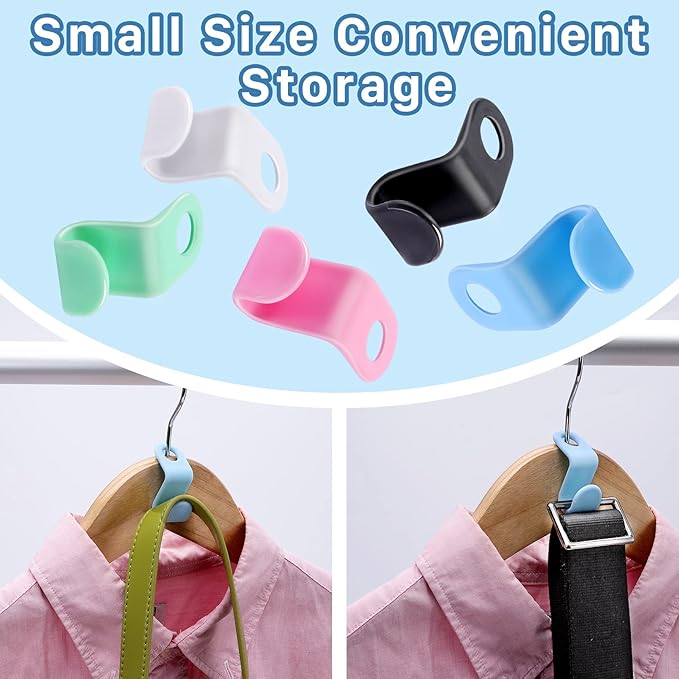 200 PCS Clothes Hanger Connector Hooks,Space Saving Cascading Hooks,Plastic Mini Connection Hooks,Hanger Extender Clips for Closet Clothes Organizer,Hanger Hooks for Hangers(Multicolor)