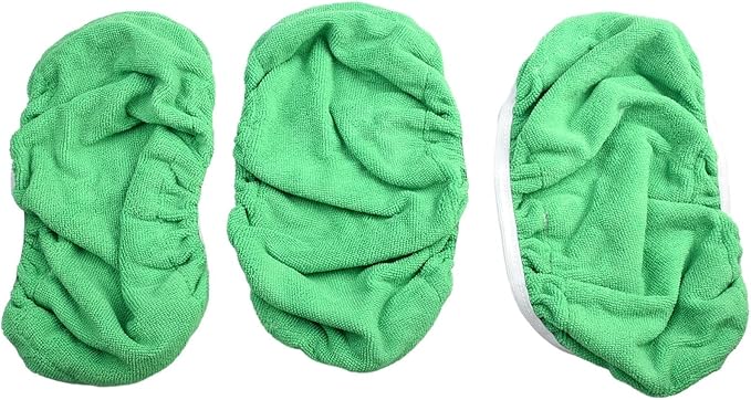 Reusable Mop Pads for, Large Size Microfiber Cleaning Cloths for Wet and Dry Floor, Coral Fleece Flat Mop Refills, Machine Washable, 3/6 Pack(3 Pack)