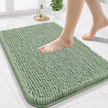 Arotive Bathroom Rugs 24x16, Extra Soft Absorbent Shaggy Chenille Bath Rugs, Machine Washable Rubber Backing Non-Slip Bath Mats for Bathroom Floor Tub and Shower, Home Decor Accessories, Sage Green