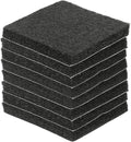 uxcell Felt Furniture Pads, 8Pcs 1.77" x 1.77" Adhesive Backed Felt Non-Slip Anti-Scratch Chair Leg Protectors for Protecting Hardwood Floor, Black