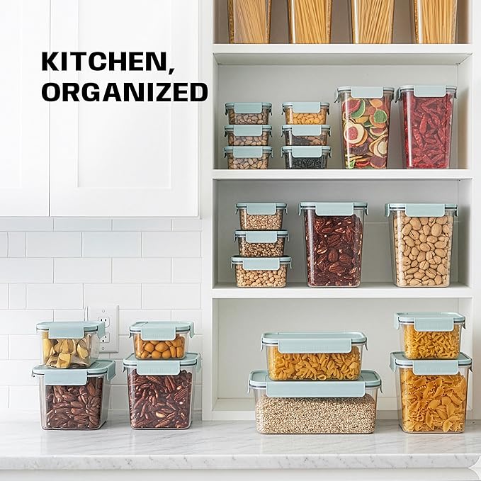 LocknLock HPL406 Classic-Plus Plastic Food Storage Container with Lid for Kitchen, Lunch, Meal Prep, and Leftovers, BPA-Free, Airtight, Leakproof, Microwave, Dishwasher, Freezer-Safe, 2.1L