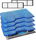 KEEPOW Reusable Mop Pads Refills Compatible with Shark VACMOP VM252 VM200 VM401 VM180 VM252GN VC205 VM250 Cordless Hard Floor Vacuum Mop, VMP30 Compatible with VACMOP Replacement Pads, 4+2+1 Pack