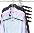Hangers Space Saving Clothes Hanger 4 Packs Swing Arm Non Slip Padded Coat Hanger 5 Layers Heavy Duty Stainless Steel Sweater Shirt Hanger Closet Storage Organizer