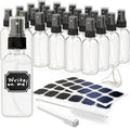 Nevlers 24PK Clear Small Spray Bottle 2 Oz Set |Versatile Ultra Fine Mist Spray Bottles | Mini Spray Bottle | Face Spray Bottle, Glass Spray Bottle for Hair, Essential Oil Spray Bottle Spritzer