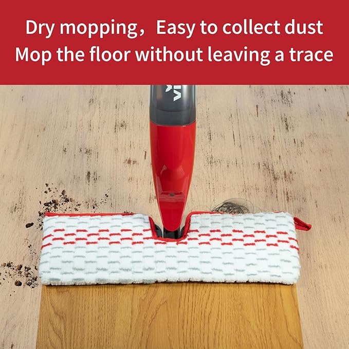5 Pack Microfiber Mop Refills - Spray Mop & Flat Mop Replacement Pads | Mop Heads Replacements Compatible with ProMist MAX, Washable & Reusable Mop Refills