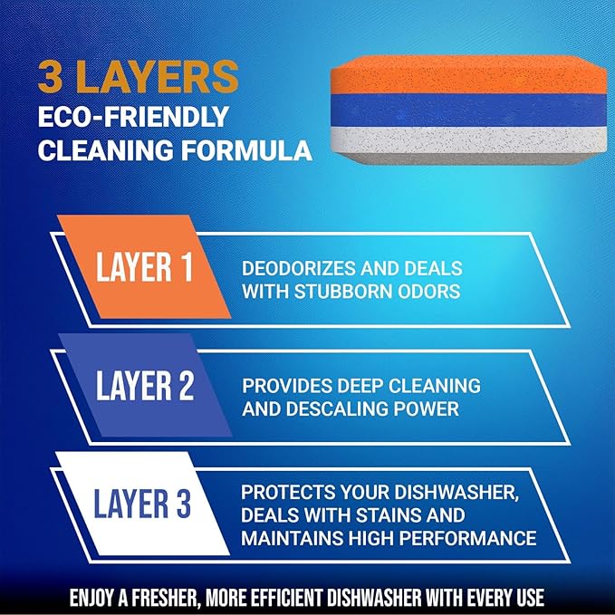 Washing Machine Cleaner Tablets Top Load 28 Pack & Dishwasher Cleaner Deodorizer Descaler Tablets 28 Pack Bundle - 1 Plus Year Supply - Septic Safe Eco Friendly Formula