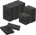 uxcell Felt Furniture Pads, 48Pcs 1.5" x 0.98" Adhesive Backed Felt Non-Slip Anti-Scratch Chair Leg Protectors for Protecting Hardwood Floor, Black