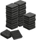 uxcell Felt Furniture Pads, 28Pcs 0.79" x 0.79" Adhesive Backed Felt Non-Slip Anti-Scratch Chair Leg Protectors for Protecting Hardwood Floor, Black