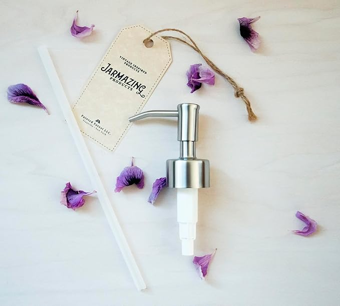 Stainless Steel Soap and Lotion Replacement Pump - One Pack